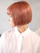 ハーバーズ バイ エムスラッシュ 鎌倉由比ヶ浜(Harbors by M.SLASH)&nbsp;■HARBORS鎌倉/ピンクブラウン/前下がり/切りっぱなしボブ60-3★