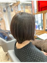 スタジオ アルファプラス 日暮里店(studio α+)&nbsp;ステップボーンカットカットボブショートハイライト白髪ぼかし