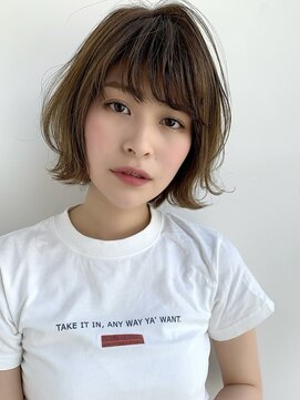 ハローバイシー 仙台(Hello by Sea) 韓国風レイヤーボブ/切りっぱなしボブ/くびれヘア[仙台]