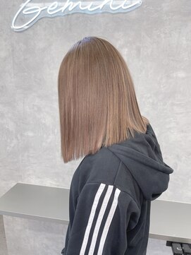 ジェミニ 大津 瀬田店(Gemini) 着物ヘアダークアッシュミディアムレイヤーカット大津瀬田