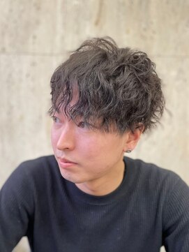 理容 鮎川 2ブロツイストスパイラルパーマ