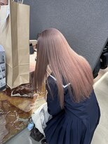 ペレ 栄店(PELE) デザインカラー/レイヤーカット/ウェットヘア/オリーブベージュ