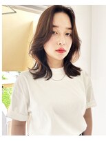 グランド(GRAND)&nbsp;レイヤーカット・オリーブベージュ/20代/30代/40代/表参道