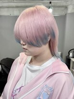 センス(SENSE.)&nbsp;パステルピンク×水色裾カラー