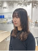 ムースで完成！ワンカールパーマ。