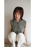 金沢美容室／TAP covo／タップ／金沢駅近く／ボブ／切りっぱなし