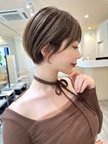 アンバー 池袋(amber)&nbsp;アプリコットオレンジ/ハイライトカラー/奥行きショート（池袋）