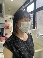 プランタン フォー ヘアー(printemps FOR HAIR) インナーカラー×オークルベージュ×ミディアムボブ