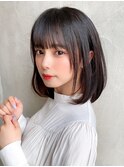 30代結べる黒髪ボブ【浦和】