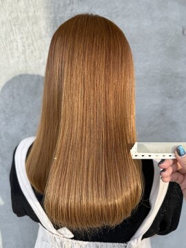 マル 日立(maru.) ハニーベージュ 水素トリートメント 髪質改善カラー