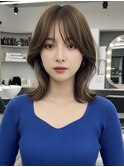表参道/顔周り/前髪カット/ハイライト/ブリーチなしダブルカラー