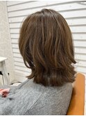 ◆大人レイヤー×白髪ぼかしナチュラルボブ