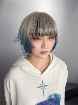 キバ(kva) ▽□□▽ ウルフカット×インナー・エンドカラー