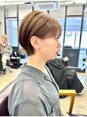 別府ショートボブ顔まわりレイヤーカット髪質改善カラー30代