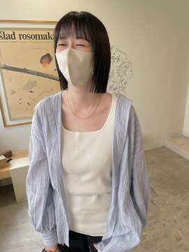 クリック(Click) 髪質改善ストレート×切りっぱなしボブ