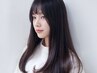 ★贅沢★ナチュラル縮毛矯正+オーガニック艶カラー+カット￥18700