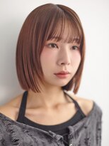 アッシュ 二俣川北口店(Ash) 20代30代40代/ナチュラルブラウンカラー/韓国風タッセルボブ
