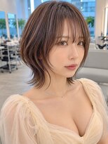 ダブルトーキョー シブヤ(W-TOKYO SHIBUYA)&nbsp;小顔ハッシュカットハイライト×ネオウルフ20代30代40代