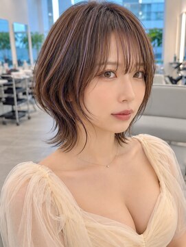 ダブルトーキョー シブヤ(W-TOKYO SHIBUYA) 小顔ハッシュカットハイライト×ネオウルフ20代30代40代