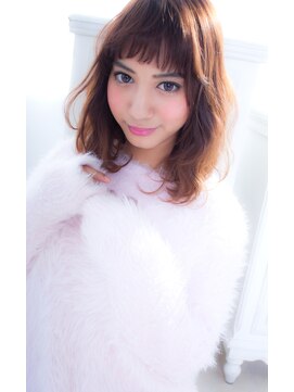 アンジュ ヘアー(Ange hair) アンジュヘアー　ベビーバングの　アンニュイカール