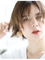 ヘアアンドケア エジェリラボ(hair&care egerie lab)&nbsp;うざバング☆前下がりショートボブ