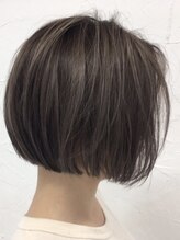 アジールヘア 所沢プロペ通り店(agir hair) 大人可愛い切りっぱなしクールボブ前下がりボブ20代30代40代