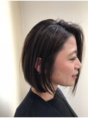 オトナボブ＿くせ毛風,ヘアアレンジ,クラシカル