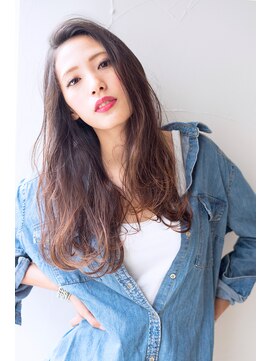 アッシュ 祐天寺店(Ash) 外国人風かきあげほつれウェーブロング