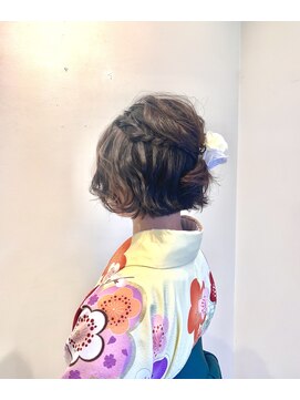 カミーノ ヘアデザイン(Camino Hair Design) ショートハーフアップ