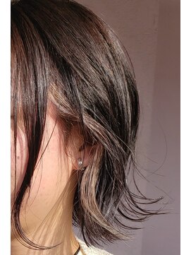 アットティー 金沢文庫(at tee...) イヤリングカラー×ぱつふわボブ