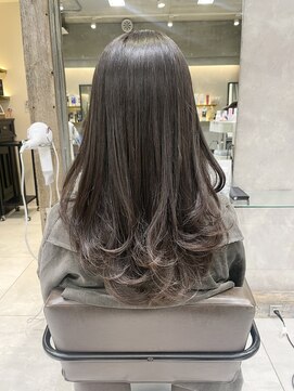 トルネード(TORNADO) 韓国風レイヤーカット ヨシンモリ アッシュブラウン＊M55