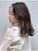 フェイスフレーミング×セミロング