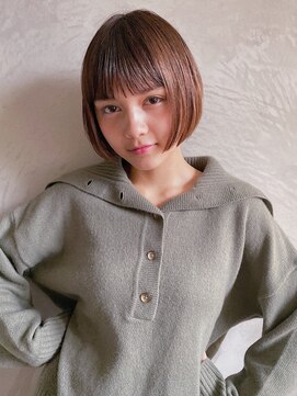 ベル 新宿(Belle) 美容専門誌の選ぶショートヘアNo1 あごラインのミニボブ