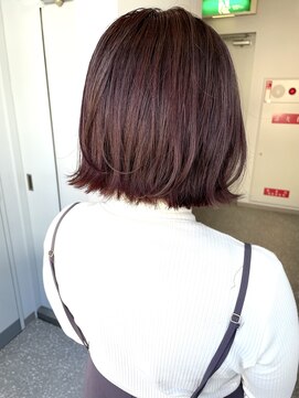 エレノア 梅田店(Eleanor) 外ハネボブ×暖色カラー