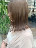 ハイライト&赤み消しカラー/透明感ベージュ/心斎橋&難波&なんば