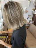 シャドールーツ*切りっぱなしボブ*ダブルカラー**Bambi 丸山健介