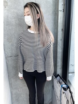 アコ(Aco) ★プラチナホワイトベージュのバレイヤージュ★