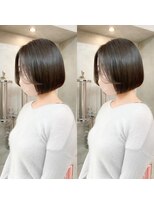 ロンドポレール 北千住(Lond polaire)&nbsp;【米倉かずひさ】 ミニボブ　イメチェン　ダークアッシュ