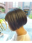 丸み平行ボブ