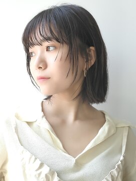 ディッセンバー 渋谷(December) 【December】就活カラー×ブリーチなし透明感グレージュカラー