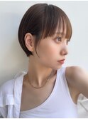 似合わせカット マッシュショートチョコレートカラーM0813