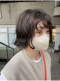 前髪アクセントのシアパーマ