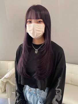 コト 福井大和田店(coto) 福井 ラベンダーカラー レイヤーカット ブリーチなし 艶髪