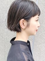 ディッセンバー 神宮前(December) ミニボブ小顔暗髪切りっぱなしボブ外はねボブ黒髪渋谷原宿神宮前