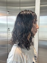 オーガニック リブ 川越(organic+live)&nbsp;パーマミストバング艶感ミルクチョコレートうる艶髪