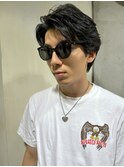【橋本嶺】ツーブロックマッシュアップバング束感ショートパーマ