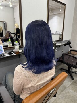 アジールヘア 北千住駅西口店(agir hair) ブルーラベンダー ネイビーカラー ラベンダーカラー
