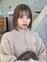 ユーラボラトリー(U LABORATORY)&nbsp;くすみグレージュぱつっとボブ【群馬/太田】