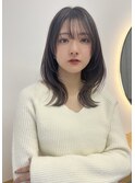 韓国巻き_ブルーカラー_ワインレッド_お団子ヘア