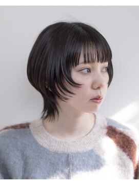 ルプラ ガーデン(le-pla garden) ショートウルフ/フェイスレイヤー/ベージュ/ワイドバング/豊橋